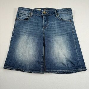 Kut From The Kloth Catherine Boyfriend Shorts Bermuda Womens Size 6 Medium Wash